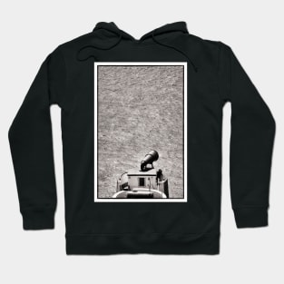 A birdwatcher watches the clifftop birds from the walkway - Mull of Galloway Foghorn - Scotland Hoodie